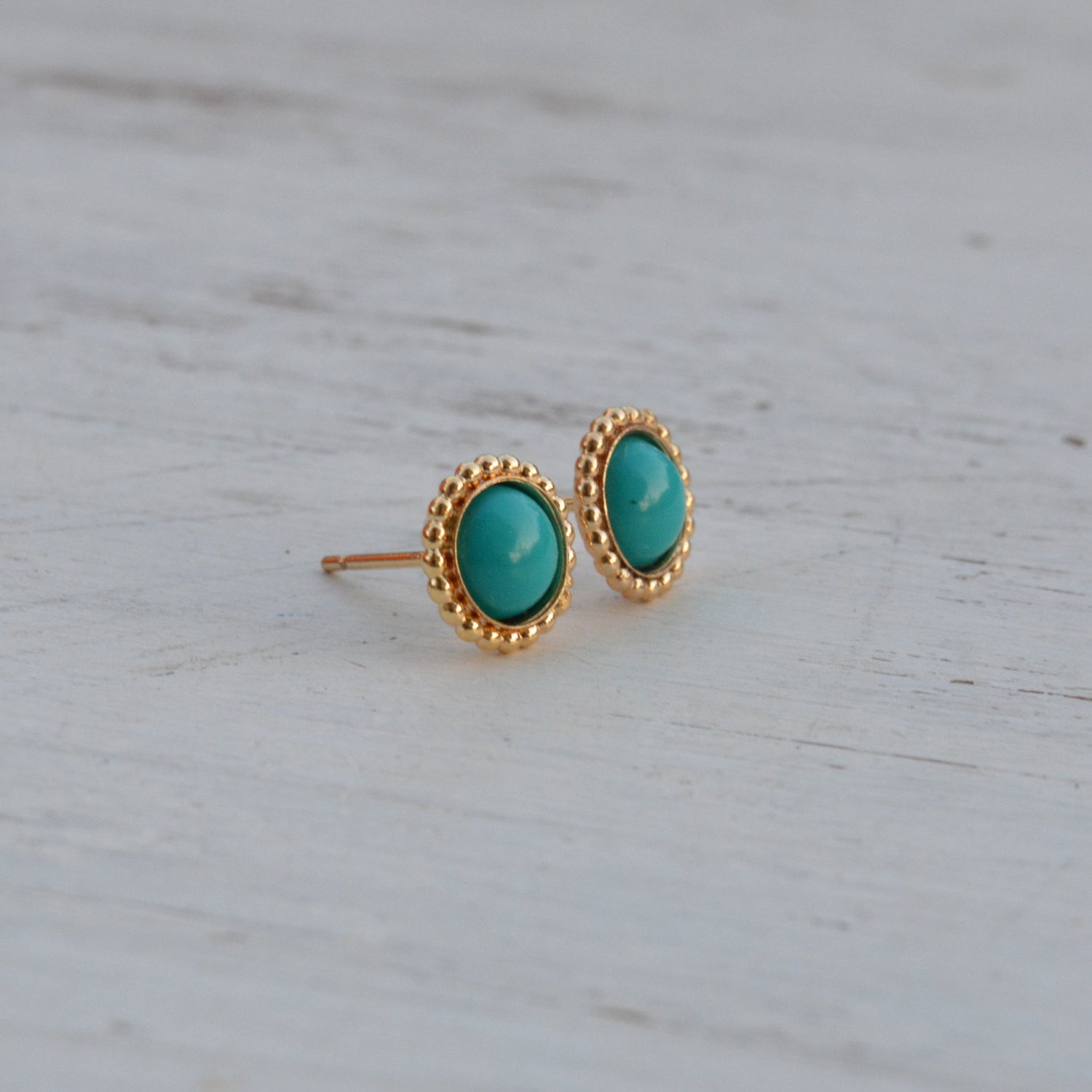 Gold earrings