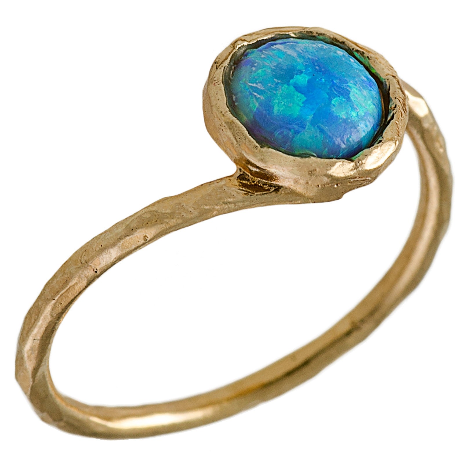 Blue opal ring